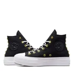 کانورس Chuck Taylor All Star Lift Platform Star Studded - A05453C  مشکی سفید - Image 5